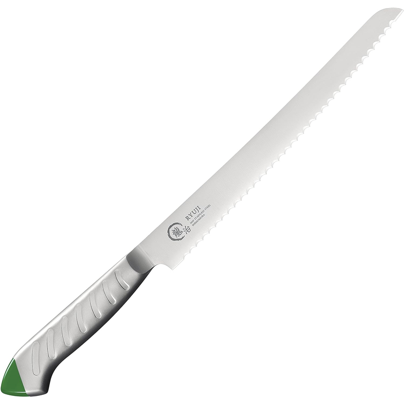 龍治 ステンカラー パンスライサー 230mm 緑 RYS-24G 1個（ご注文単位1個）【直送品】