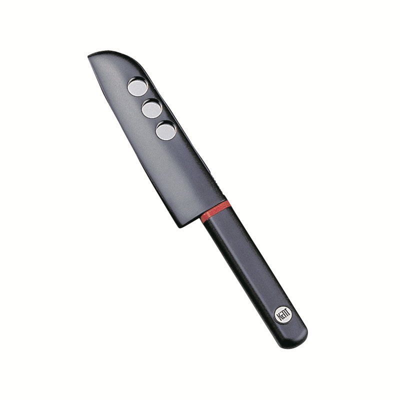 ケント サヤ付フルーツナイフ 100mm (黒) FK-405 1個（ご注文単位1個）【直送品】