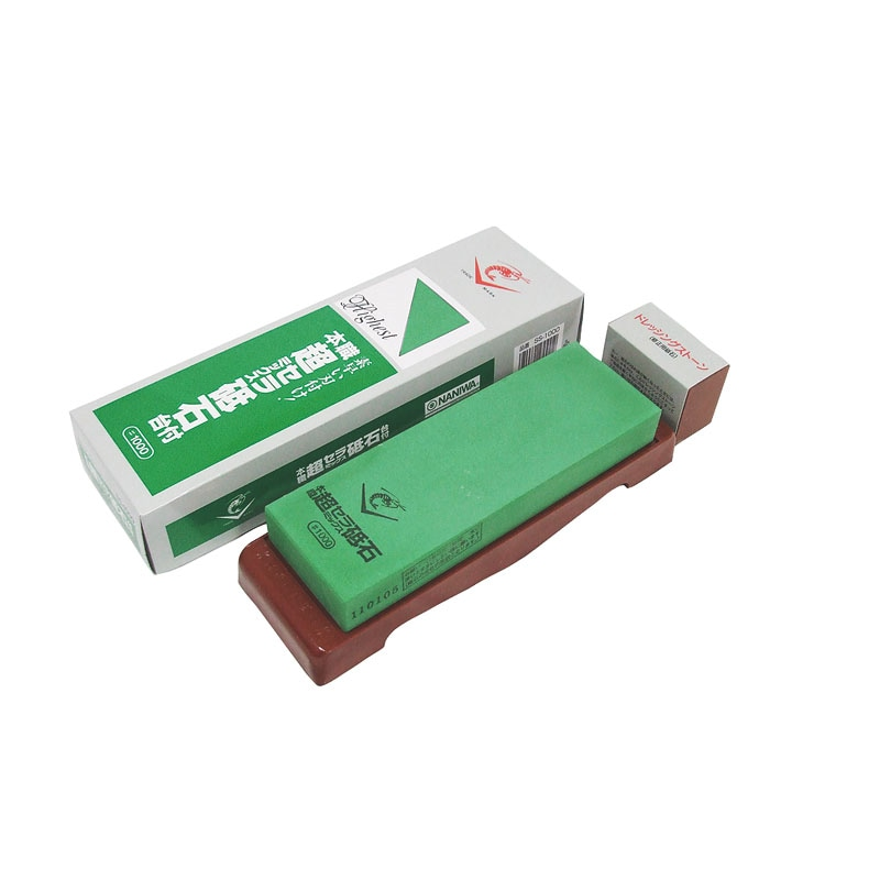 超セラミック砥石台付 #1000 中仕上 ライトグリーン 1個(ご注文単位1個)【直送品】