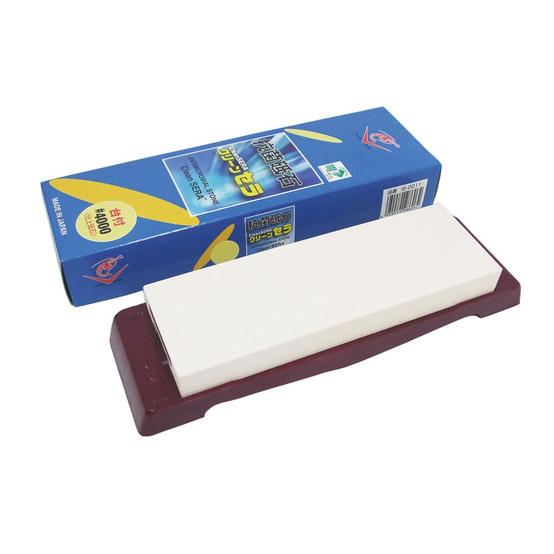 抗菌クリーンセラ#4000仕上砥石 台付 1個(ご注文単位1個)【直送品】