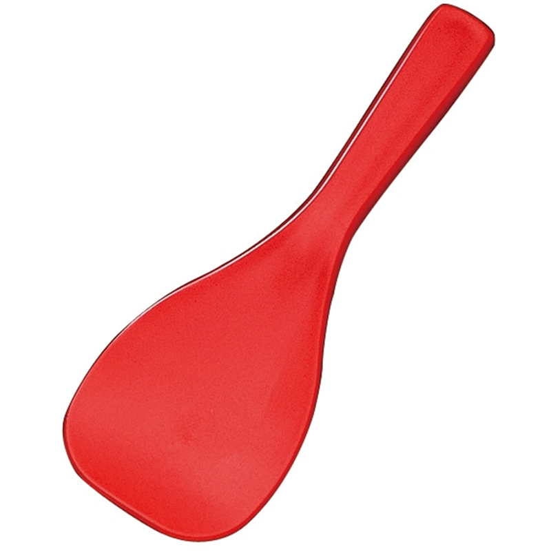 102R 飯杓子(小)赤 袋入 抗菌 1個（ご注文単位1個）【直送品】