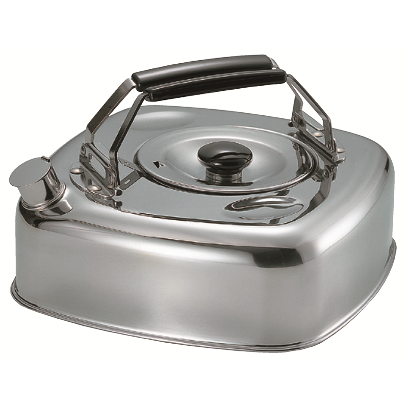 18-8キューブケトル(ストレーナー付) 2.8L KS-2621 1個(ご注文単位1個)【直送品】