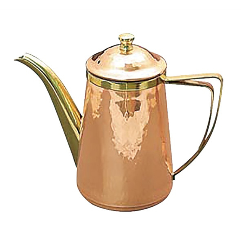 銅槌目入コーヒーポット 5人用 1個（ご注文単位1個）【直送品】
