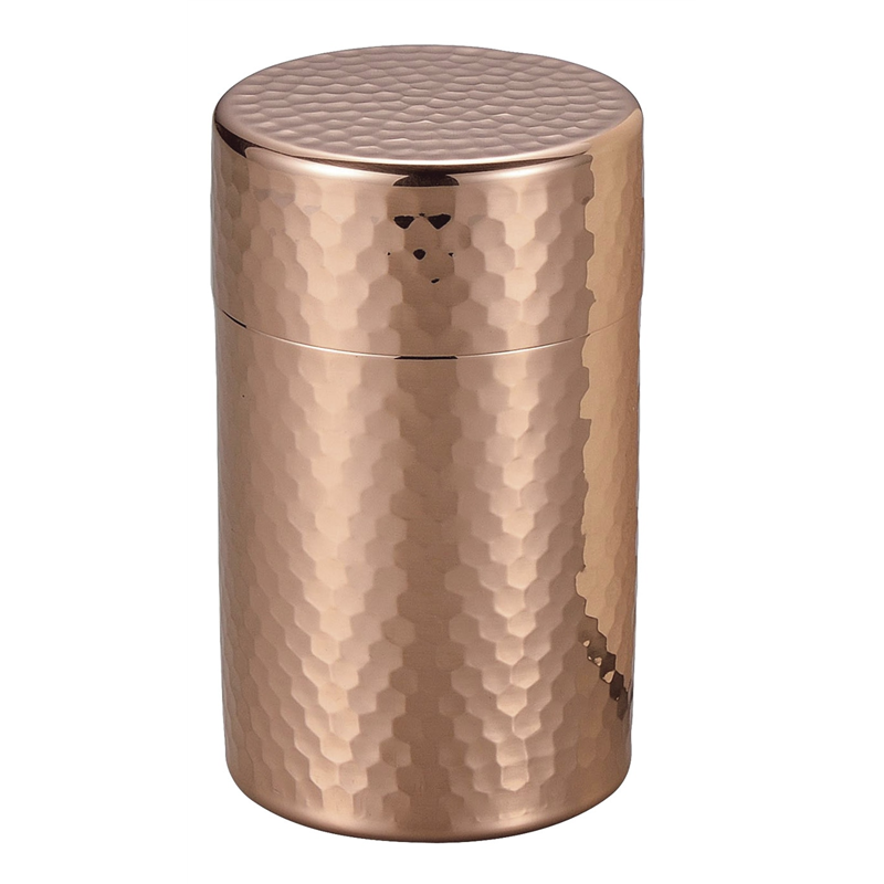 CB550 純銅茶筒(小) ミラー仕様 1個（ご注文単位1個）【直送品】