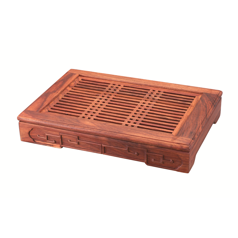 花梨木 茶盤 A型 1個(ご注文単位1個)【直送品】