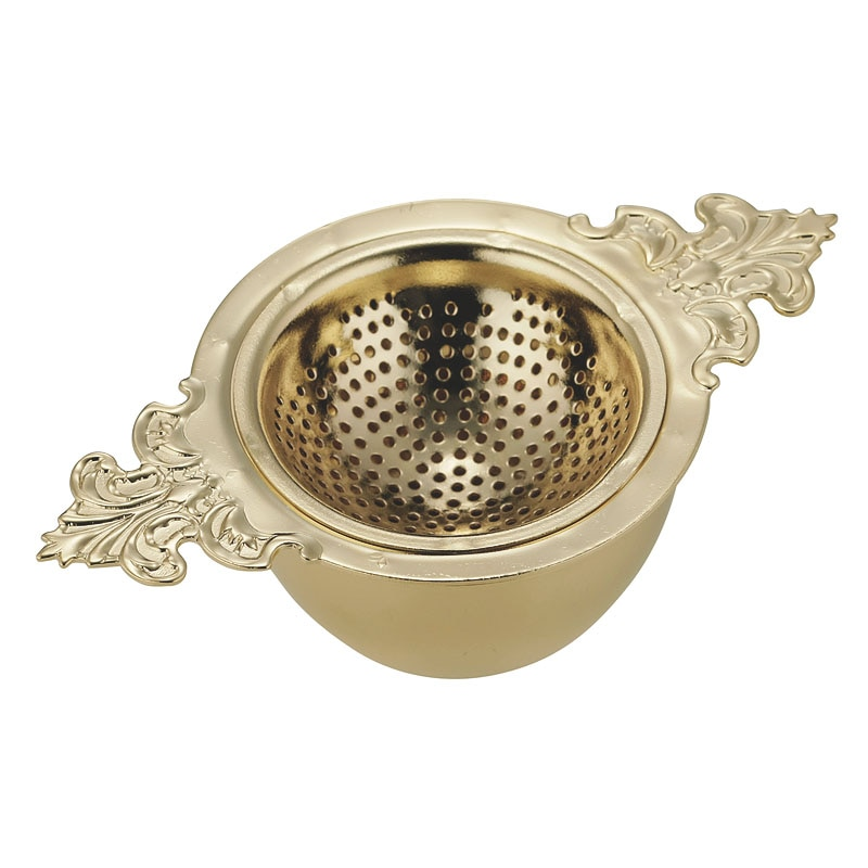 18-8STゴールド ティーストレーナー クィーン 1個(ご注文単位1個)【直送品】