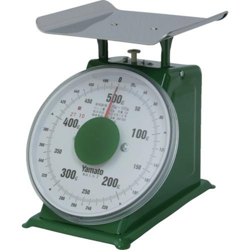 ヤマト 上皿自動秤 中型 並皿付 500g SM-500 1個（ご注文単位1個）【直送品】