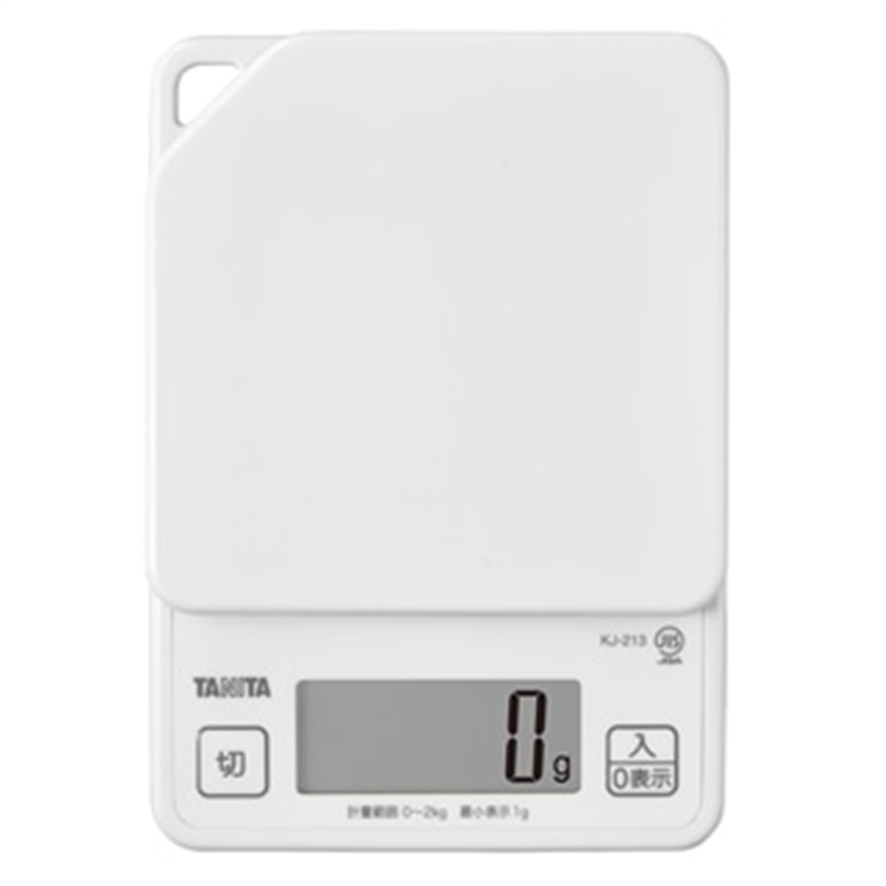 タニタ KJ-213-WH(ココナッツホワイト) Dクッキングスケール 2㎏ 1個（ご注文単位1個）【直送品】