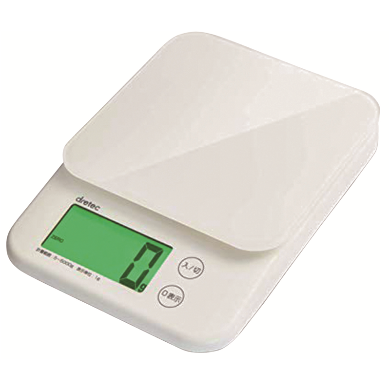 ドリテック KS-513WT デジタルスケール[バルケット] 5kg ホワイト 1個（ご注文単位1個）【直送品】