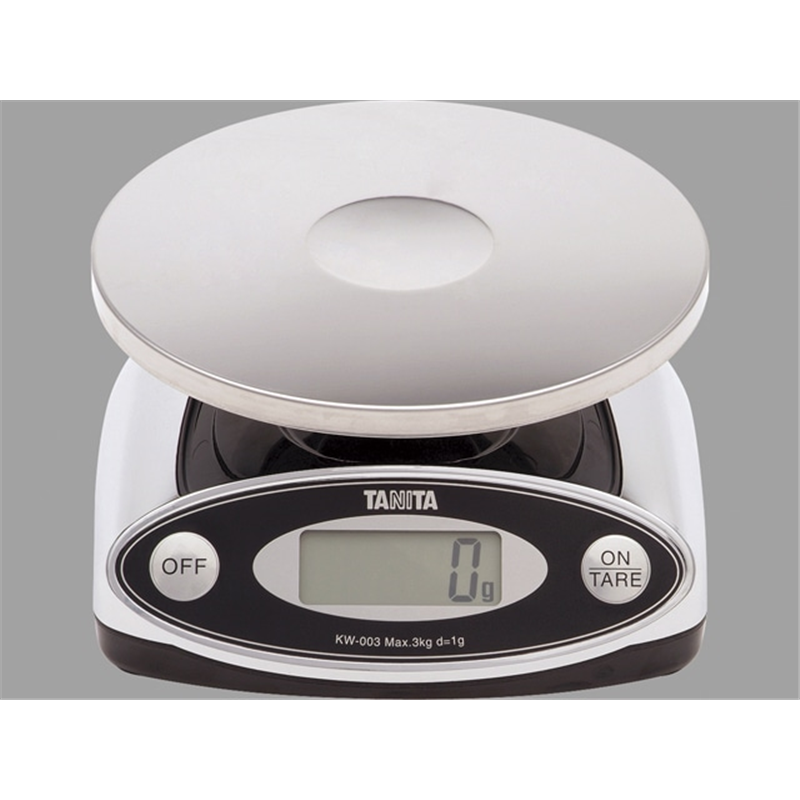タニタ KW-003-CR デジタル防水スケール 3㎏ 1個（ご注文単位1個）【直送品】