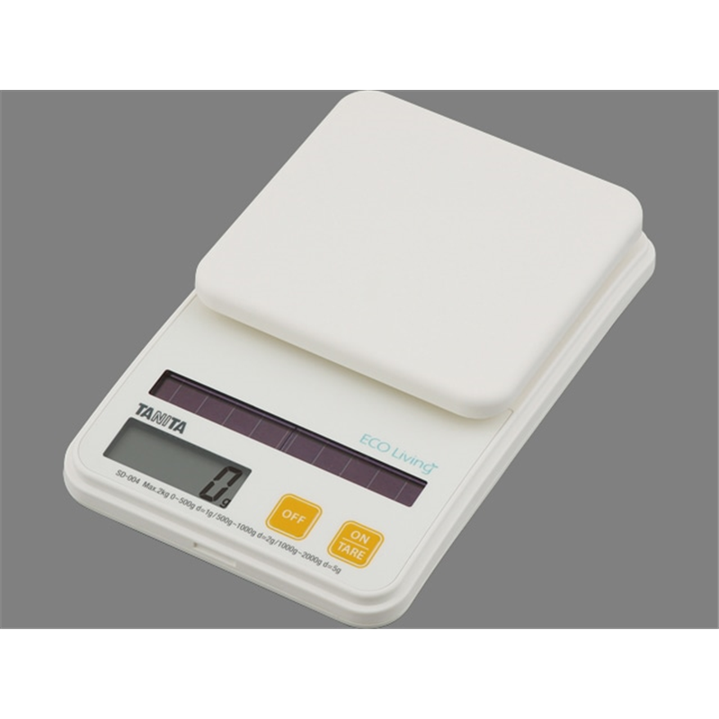 タニタ SD-004-OR(オレンジ) Dソーラークッキングスケール 2kg 1個（ご注文単位1個）【直送品】