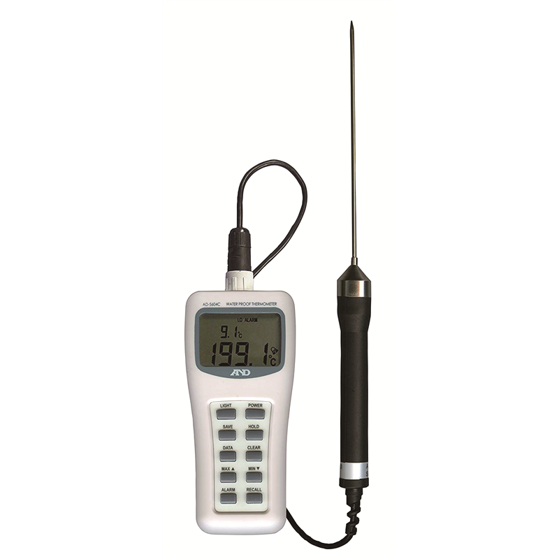 A&D 防水型 中心温度計 AD-5604C 1個（ご注文単位1個）【直送品】