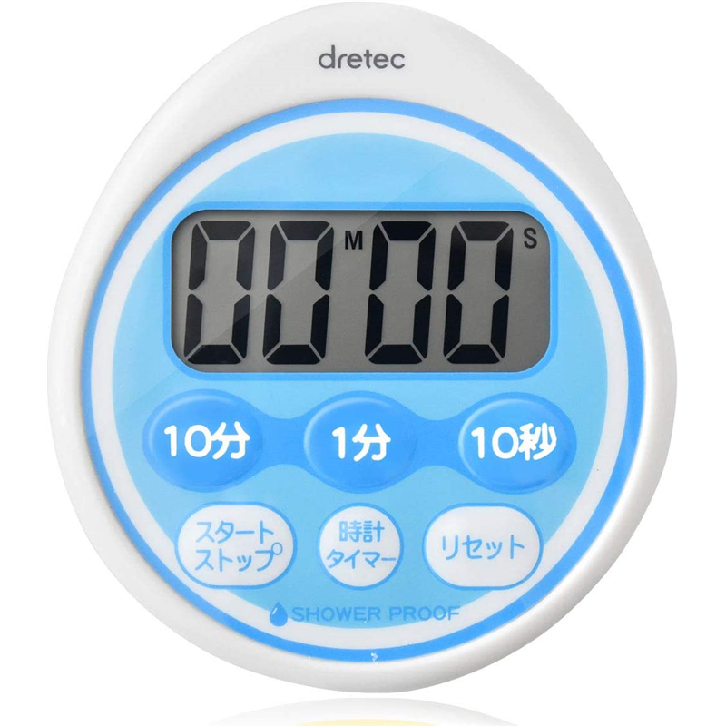 DR時計付防滴タイマーT-543BL 1個（ご注文単位1個）【直送品】