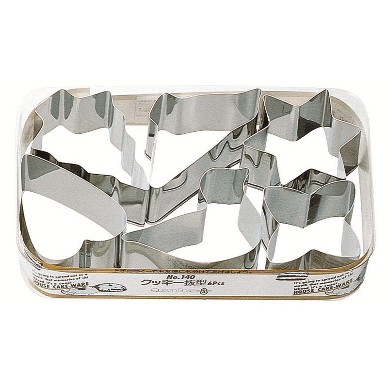 18-8クッキー抜型 6PC #140 1個（ご注文単位1個）【直送品】