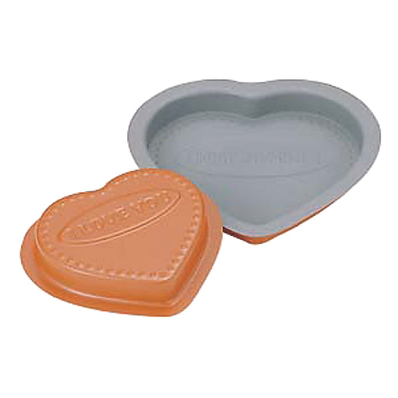 トッピングオレンジ ハートチョコ型 中 B-124 1個（ご注文単位1個）【直送品】