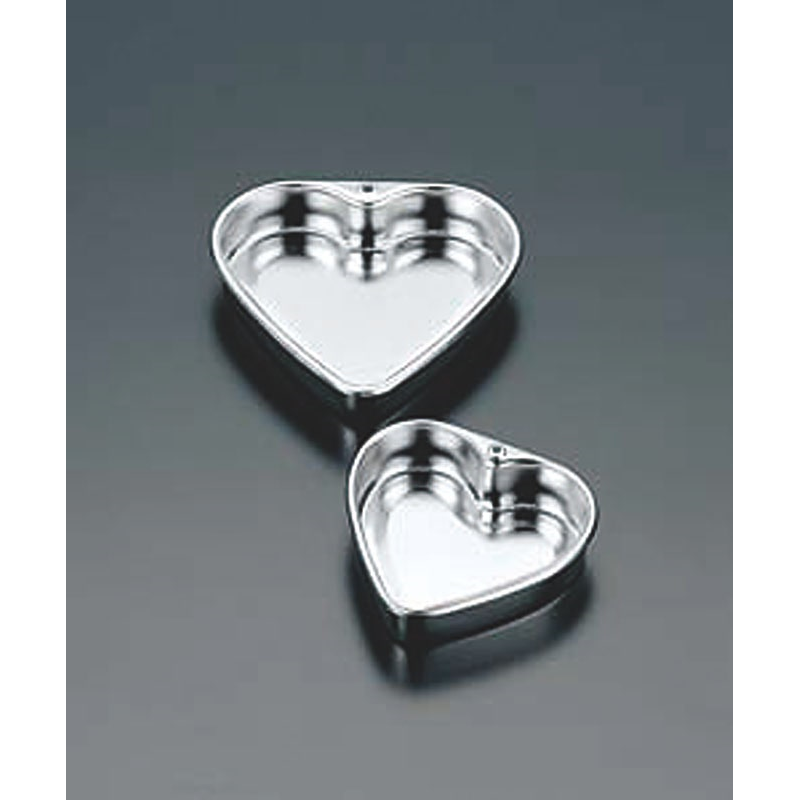 (S) 18-8ハートケーキ型 中 №466 1個（ご注文単位1個）【直送品】