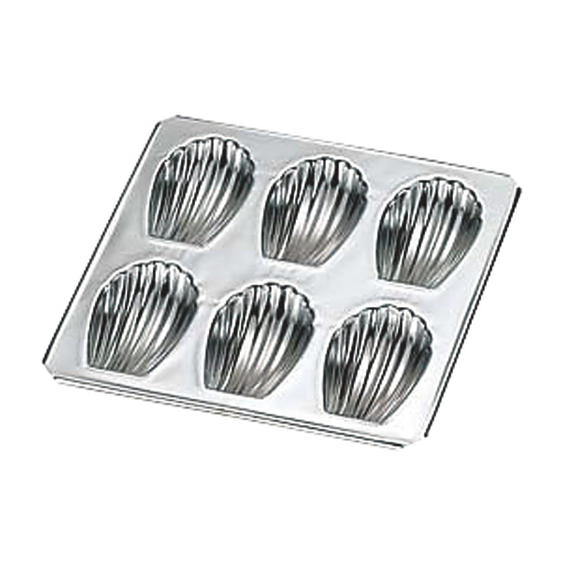 TC №987 マドレーヌシェル型 6P 1個（ご注文単位1個）【直送品】