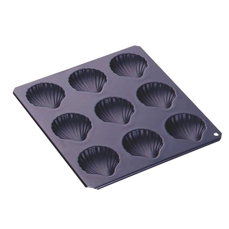 TC №5046 Black マドレーヌシェル型 9P 1個（ご注文単位1個）【直送品】