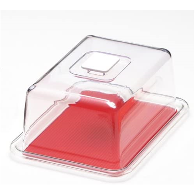 MT-1123 クリアラブリーハット角 中 レッド 1個（ご注文単位1個）【直送品】