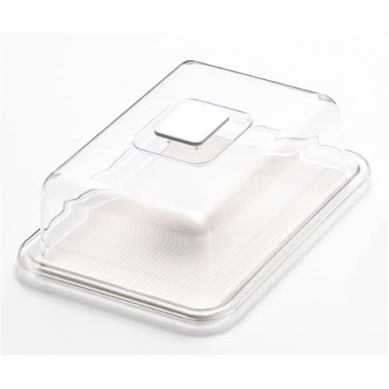 MT-1140 クリアラブリーハット角ケーキ 大 ホワイト 1個（ご注文単位1個）【直送品】