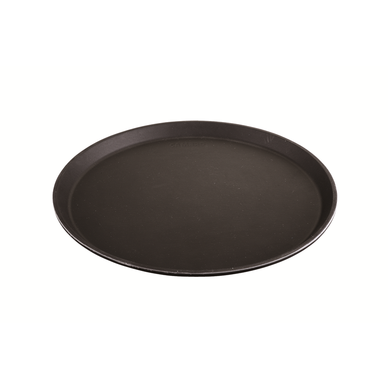キャンブロ ノンスリップトレー 丸型 1400CT-BK ブラックサテン 1個（ご注文単位1個）【直送品】