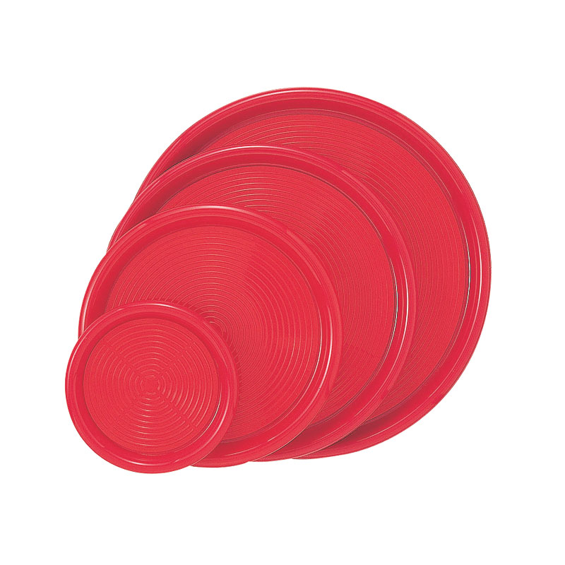 MT-011 マジックトレー丸型 大 14インチ 赤 PP袋入 1個（ご注文単位1個）【直送品】