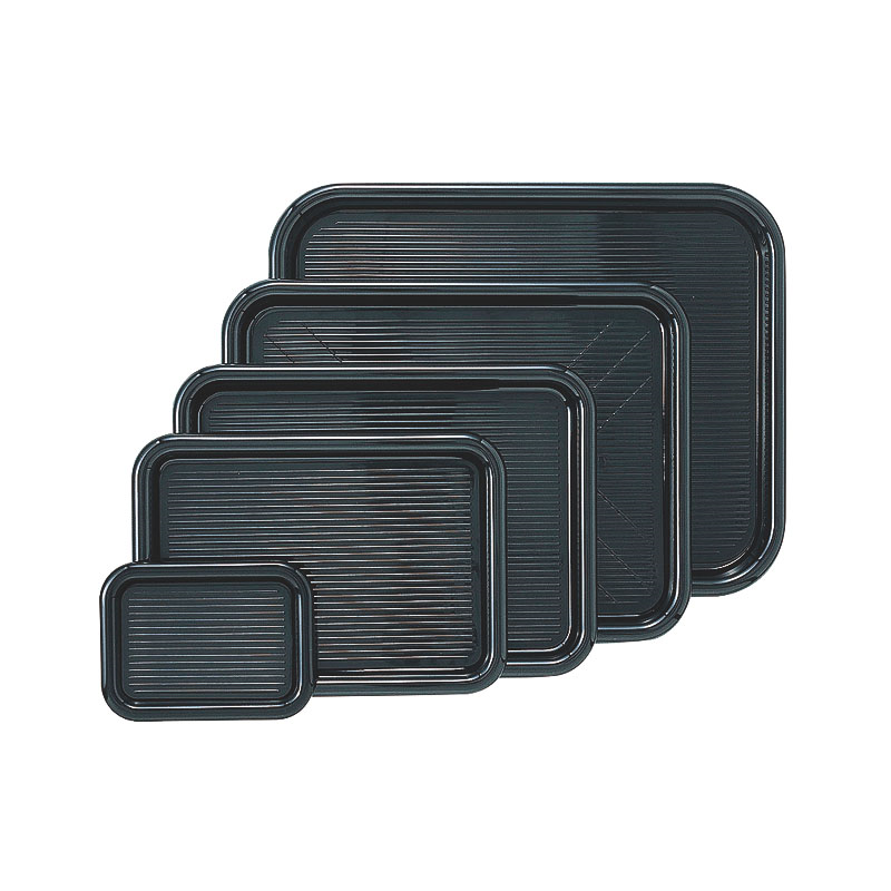 MT-006 マジックトレー 角型 中 12インチ 黒 PP袋入 1個（ご注文単位1個）【直送品】