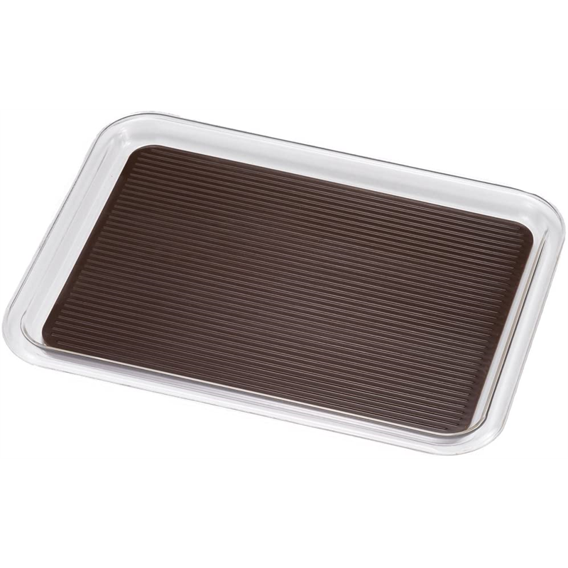 MT-1032 クリアマジックトレー角 小 ブラウン 1個（ご注文単位1個）【直送品】