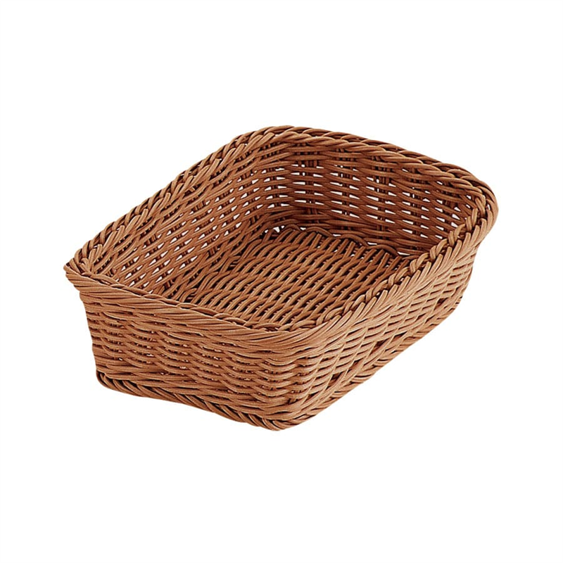 PPラタン 角型バスケット30型 ブラウン RE-314-BR 1個（ご注文単位1個）【直送品】