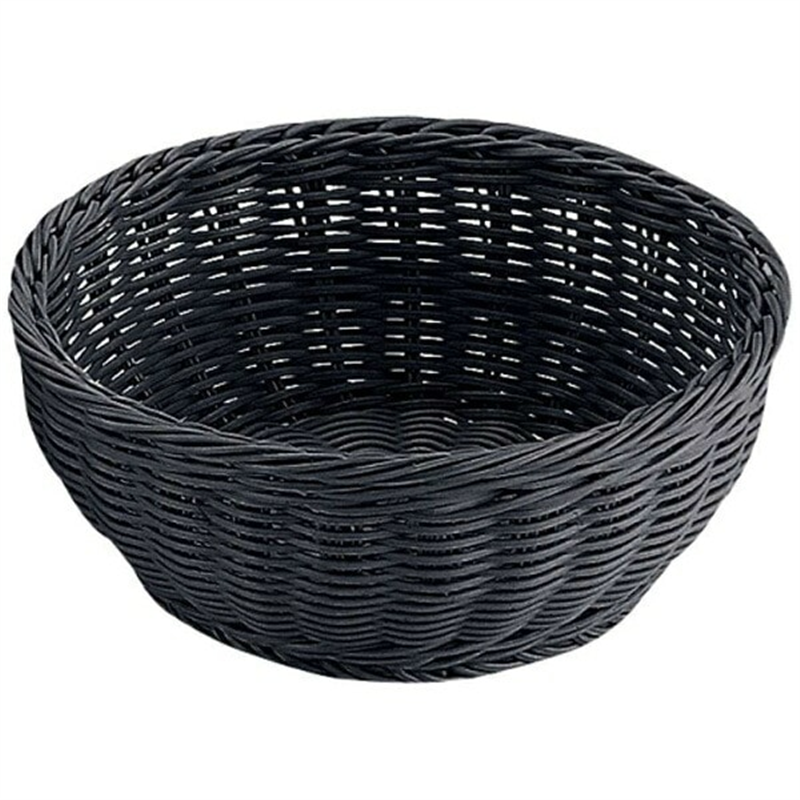 丸型バスケット 18型 ブラックRO-431-BK 1個（ご注文単位1個）【直送品】