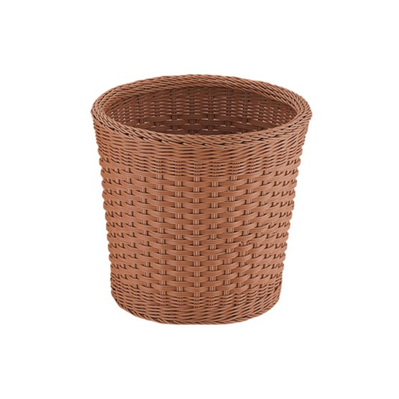 丸型トラッシュボックス 小型 ブラウンCF-602-BR 1個（ご注文単位1個）【直送品】