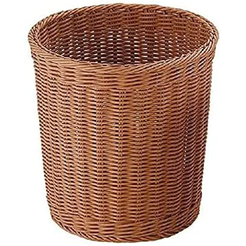 丸型トラッシュボックス 大型 ブラウンCF-604-BR 1個（ご注文単位1個）【直送品】