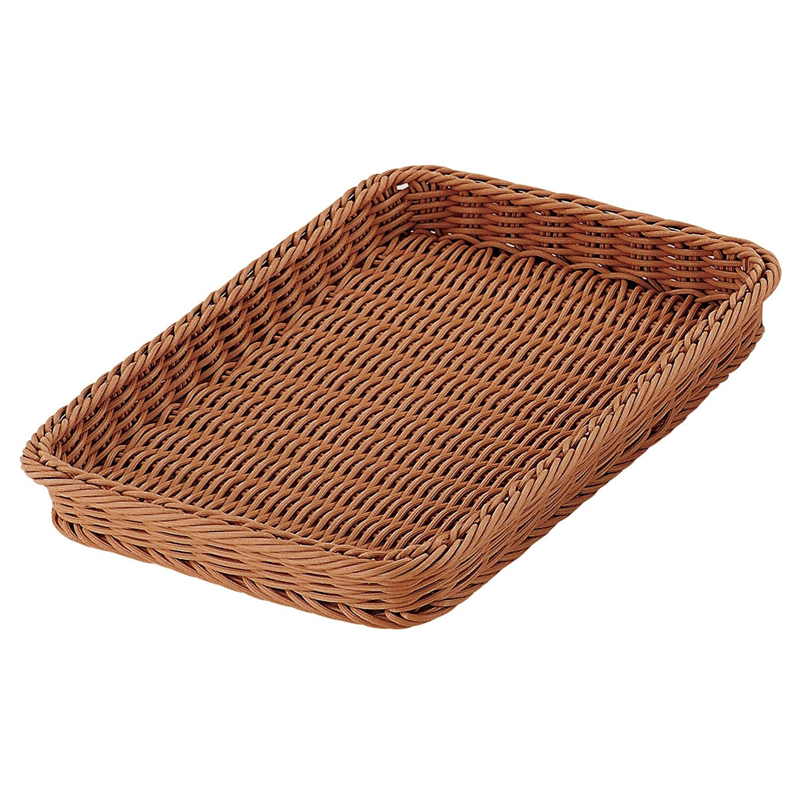 角型ベーカリーバスケット 36型 ブラウンCO-708-BR 1個（ご注文単位1個）【直送品】
