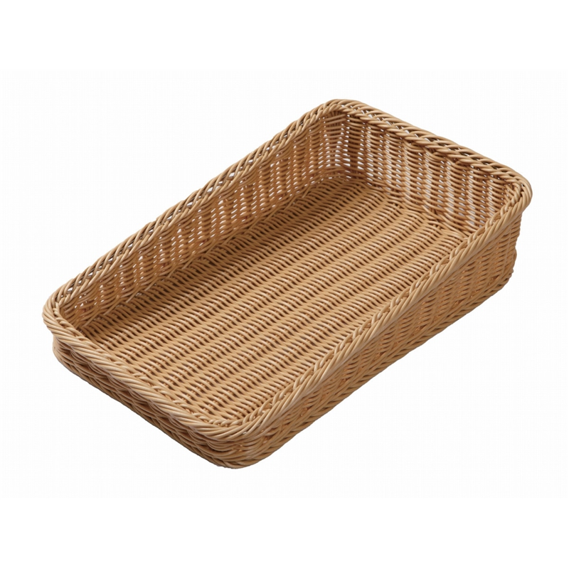 角型ベーカリーバスケット 斜め25型 アイボリーBB-K4025-IV 1個(ご注文単位1個)【直送品】