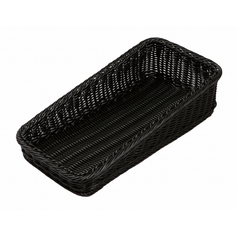角型ベーカリーバスケット 斜め20型 ブラックBB-K4020-BK 1個（ご注文単位1個）【直送品】