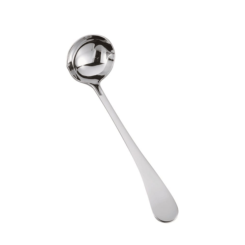 18-8リプル ソース&ドレッシングスプーン 丸(ブラスト) 1個（ご注文単位1個）【直送品】