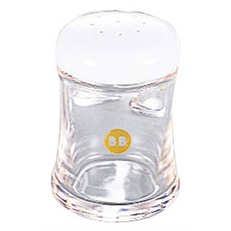 BB調味料入 B-5404W コショウ入 白 80cc 1個（ご注文単位1個）【直送品】