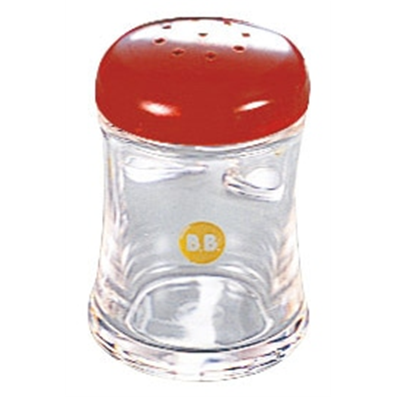 BB調味料入 B-5404R コショウ入 赤 80cc 1個（ご注文単位1個）【直送品】