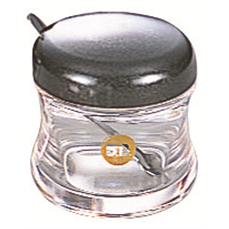 BB調味料入 B-5405B カラシ入れ 黒 50cc 1個（ご注文単位1個）【直送品】