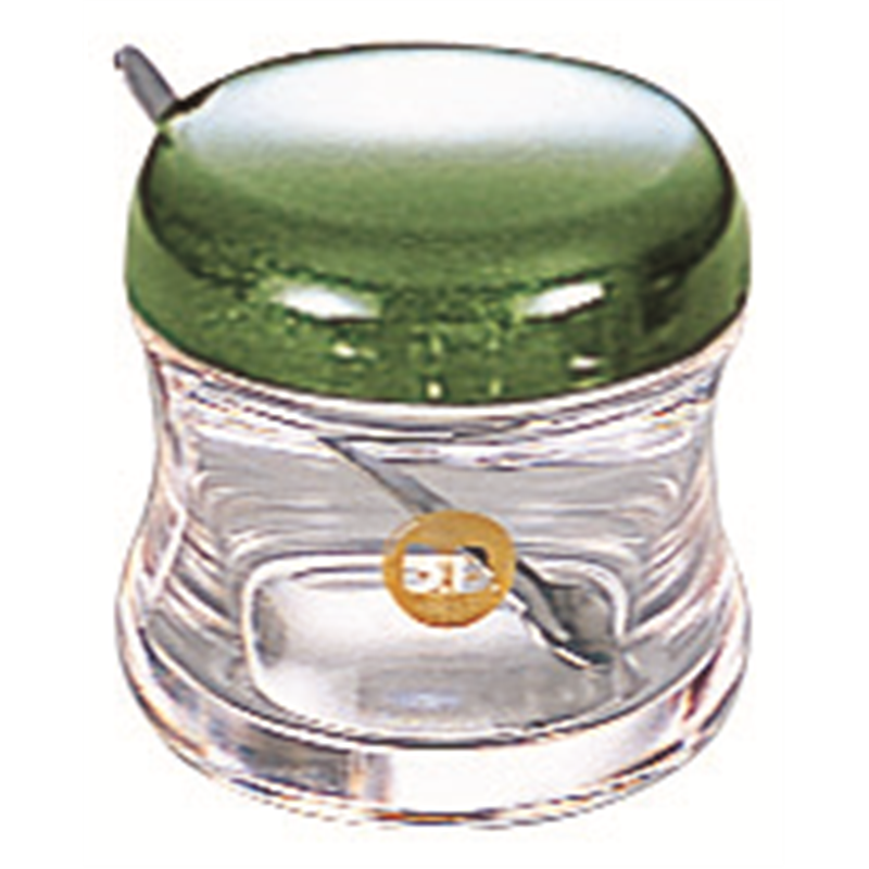 BB調味料入 B-5405G カラシ入れ 緑 50cc 1個（ご注文単位1個）【直送品】