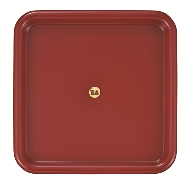 B-5410R BB調味料正角トレー レッド 1個（ご注文単位1個）【直送品】