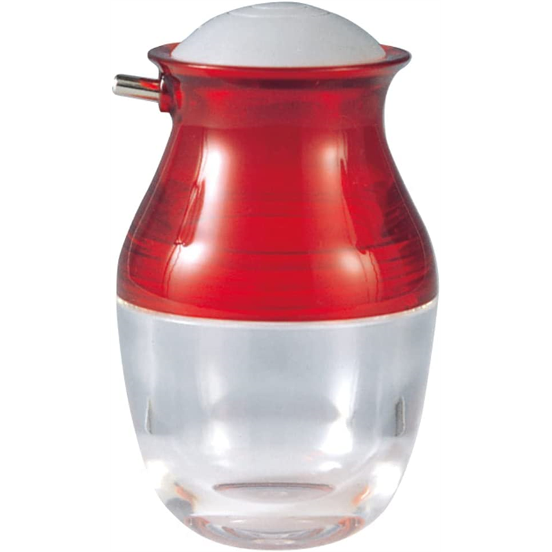 PU-3 [クリアレッド] 押しかげん しょう油差し 1個（ご注文単位1個）【直送品】