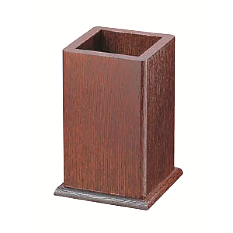 木製角型箸立(ハイブラウン) 1個（ご注文単位1個）【直送品】