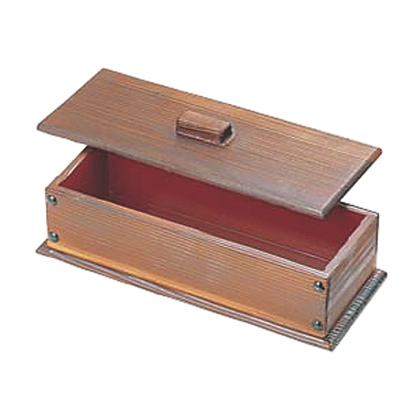 ネズコ(焼杉)箸箱(内朱)N-23 1個（ご注文単位1個）【直送品】