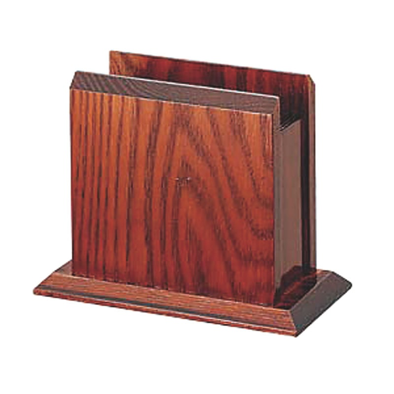 木製ナフキン立(ハイブラウン) 1個（ご注文単位1個）【直送品】