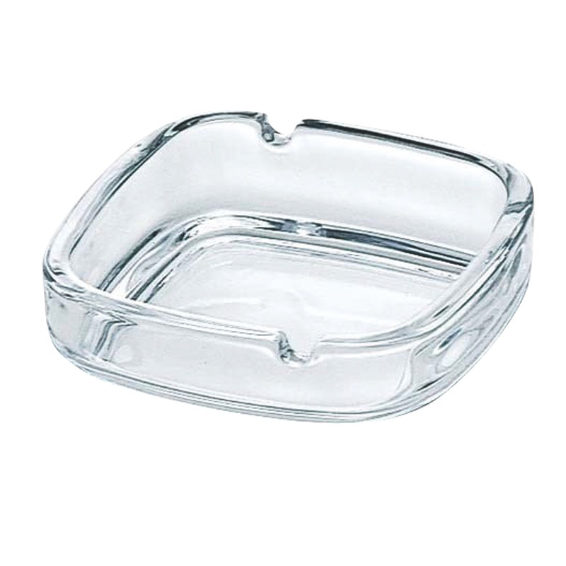 スクエアー灰皿 クリアー P-05536-JAN 1個（ご注文単位1個）【直送品】