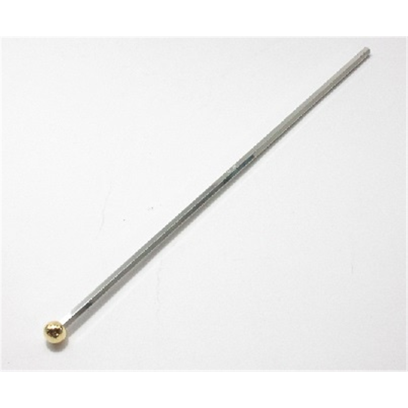 18-10 ブロアムマドラー(玉=金メッキ)230mm 1個（ご注文単位1個）【直送品】