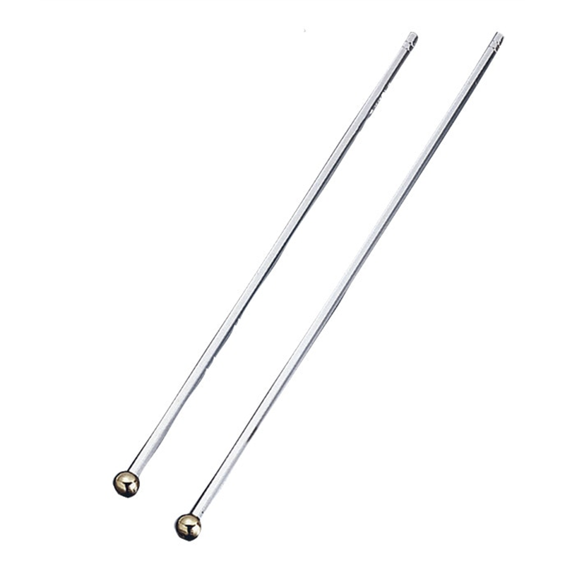 18-10 ブロアムマドラー(玉=金メッキ)250mm 1個（ご注文単位1個）【直送品】