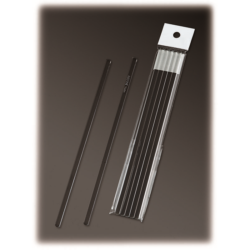 シンビ M-54-1 アクリル角型マドラー5本セット ブラック 1個（ご注文単位1個）【直送品】