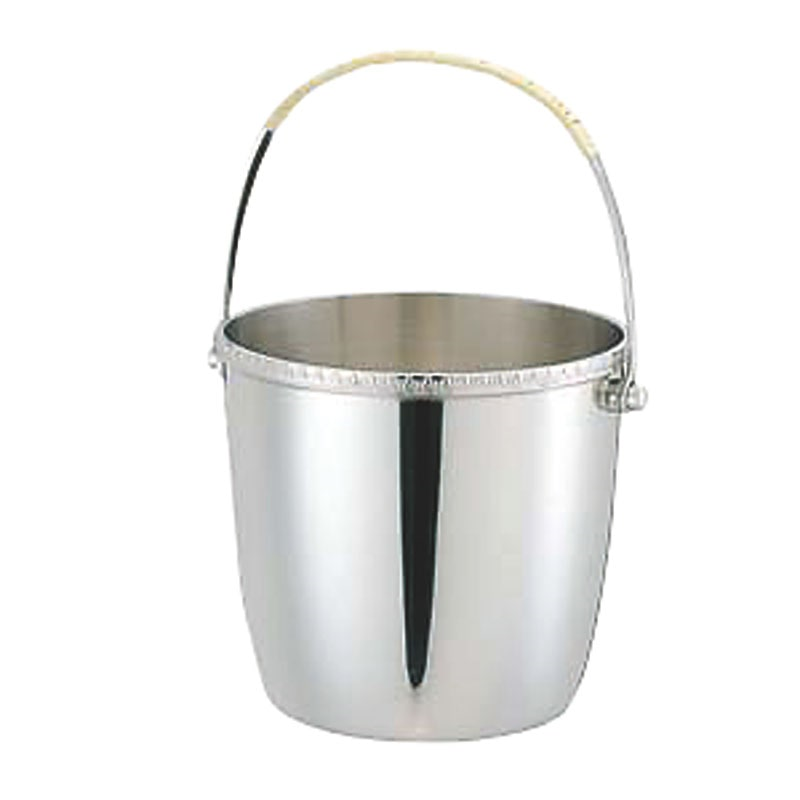 UK 18-8菊渕M型アイスペール 1個(ご注文単位1個)【直送品】